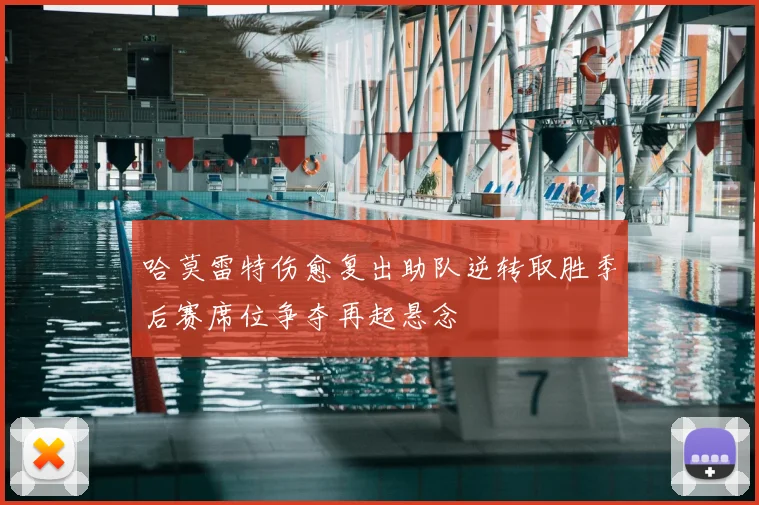 哈莫雷特伤愈复出助队逆转取胜季后赛席位争夺再起悬念